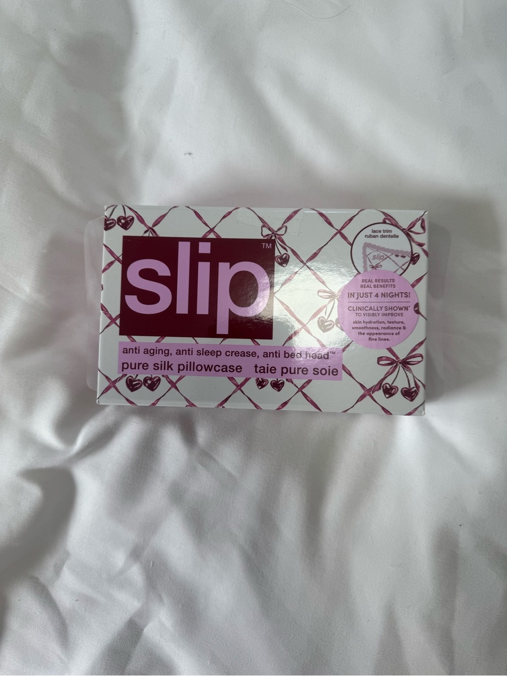 Authentic SLIP® Silk Sweet Cherry Queen Pillowcase